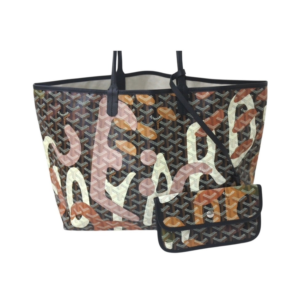 Goyard tote black canvas bag Saint letters ine Louis camouflage
